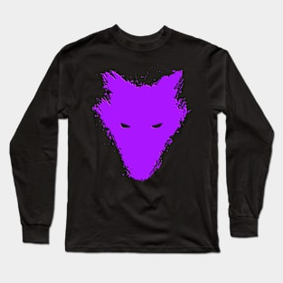 Wolf painting Colorful Long Sleeve T-Shirt